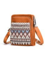 Brenice National Multi-pocket Bohemia Card Holder Mini Crossbody Bags