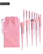 13pcs Makeup Brush Set With Storage Bag Soft Eye Shadow Brush Cosmetic Foundation Blush Powder Blending Beauty Makeup Tools