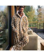 Snow Leopard Classic Velvet Flano Jumpsuit