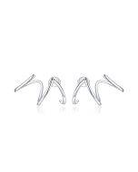 S925 sterling silver minimalist line women's earrings