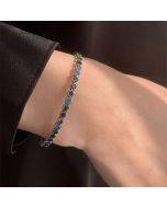 925 Sterling Silver Retro Open Bracelet Handpiece9