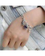 925 Sterling Silver Retro Open Bracelet Handpiece11