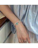 925 Sterling Silver Retro Open Bracelet Handpiece23