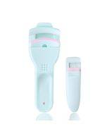 2-in-1 wide angle local eyelash curler combination set with segmented curling mini eyelash curler