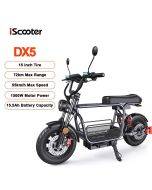 iScooter DX5 Electric Scooter 1500W 15.6Ah Scooter for Adults 72KM Range 15''Scooter with NFCs 55KM/h Speed