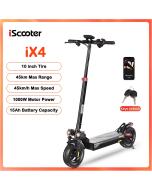 iScooter iX4 Electric Scooter 800W 15Ah Powerful Electric Kick Scooter Anti-skid Off-road Tire 45km Range eScooter 45km/h Speed