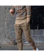 Men's Fashion Long Sleeve T-Shirt And PantsTwo Piece Set