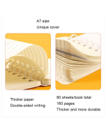 A7 Side Flip Coil Book Pocket Mini Notebook Diary Portable Office Organizer