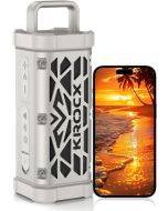 TRAVOR Magnetic Bluetooth Speaker, 45W Portable Aluminum Speaker, IP68 Waterproof, Suitable for Garden, Camping, and RV Outdoor Scenes, Supports Stereo Pairing, 25-Hour Battery Life