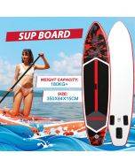 FunWater 350cm Inflatable Stand Up Paddle Board with Adjustable Paddle, Pump, Backpack & Leash, Large Adult SUP Board for All Skill Levels