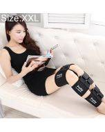 Adult leg girdle O/X type leg correction belt straight leg girdle belt slimming leg bow leg corrector XXL size (color: black)