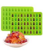 2 silicone molds for selling teddy bear chocolate, randomly shipped in color