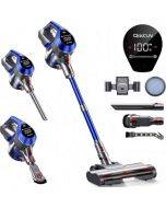 MOOSOO AC1 Cordless Stick Vacuum Cleaner, 28000Pa Suction, 40-Min Runtime, 120W Brushless Motor, 800ml Dust Cup, LED Display, Charging Dock & 5-Stage Filtration