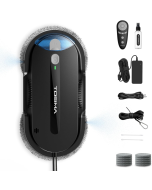 Tosima X1 Window Cleaning Robot, 6400Pa Max Adaptive Suction, Dual Auto-Spray Smart Window Cleaner with Smart Navigation, Remote Control and Triple Safety, Anti-Drop, for All Smooth Surfaces