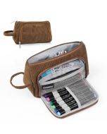 HAWEEL corduroy triangle pencil case makeup bag storage bag
