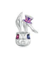 SCC2530 Sterling Silver S925 Fantasy Magic Rabbit Pendant with DIY Bracelet Beads