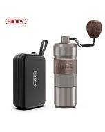 HiBREW G4B Manual Coffee Grinder Aluminum Conical Burr Capacity 22g Hand Coffee Grinder with 11 Levels Adjustable Setting Pour Over