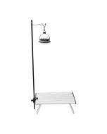 Outdoor ultra-light aluminum folding mini light stand tri-fold portable camping picnic table fixed small light pole