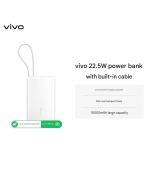 vivo 10000mAh 22.5W power bank with built-in cable