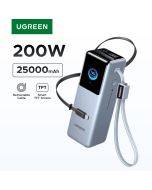 UGREEN Nexode Pro 200W 25000mAh Power Bank Retractable Cables Portable PD External Battery PowerBank for Laptop Fast Charge