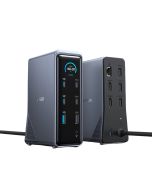 Anker Prime Charging 160W 14 in 1 Desktop Charge Docking Station Type-C Smart Control Screen Display 10Gbps Dual 4K ThreeScreen