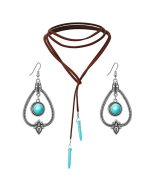 Bohemian Turquoise Natural Sweater Vintage Pendant Model,