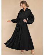 Long solid color dress