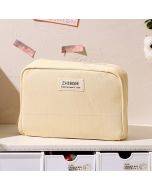 Ins big capacity canvas pencil pouch multiple use stationery bag portable cosmetic bags