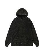 Make old solid color hoodie retro hoodie