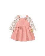 Little maven children's strap dress European and American girls' dress autumn new cute strap skirt