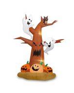 Halloween Inflatable Pumpkin Ghost Air Model Decoration Outdoor Party - EU Plug