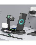 Four-in-one mobile phone wireless charging base suitable for Apple mobile phone Airpods iwatch wireless charger