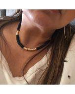 Handmade beach polymer clay necklace