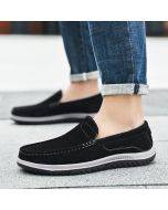 Spring and summer velvet leather Doudou shoes men's Korean version of the trendy shoes slip-on breathable comfortable lazy shoes casual shoes driving shoes