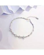Imitation bamboo s925 sterling silver bracelet