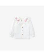 Little maven girl strap dress European and American children's skirt autumn cotton skirt children's embroidery children's skirt