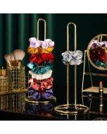 desktop gold metallic hair bands accessories display stand headband holder organizer