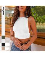 GMD Summer hot sale New knitted thread sexy hot girl women's clothing ultra short navel vest