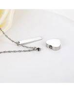 Stainless steel pet urn pendant