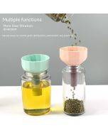 Portable mini oil leakage bucket can filter multifunctional kitchenware small diameter pour liquid filter oil leakage funnel
