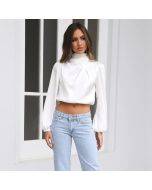 Halter top, T-shirt, long sleeves