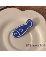 Cute cartoon small fish hairpin women's side bangs clip headdress duckbill side clip fish bone broken hair accessories hairpin tide