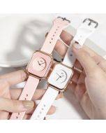 Compact square black disk fashion versatile female student trend watch female ins wind simple temperament light luxury niche