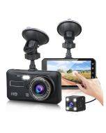 Touch screen 4 inch car recorder HD dual lens 1080P with WIFI reversing image mobile APP interconnection