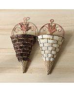 Simulation vase flower basket triangle wall hanging iron rattan wall hanging flower ware indoor decoration hanging basket floral triangle basket