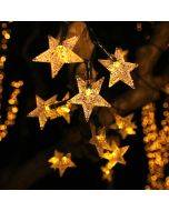 LED solar light string outdoor camping stall canopy ball star water drop bubble ball decorative light string