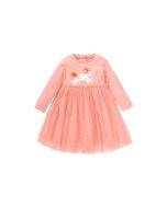 Little maven new girls mesh dress autumn European and American children's long-sleeved princess dress cotton children's dress