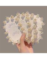 Korean Fashion Sweet Hair Accessories Cute Flower 10pcs/Box Hair Clips Baby Girls Mini Transparent Rhinestone Hair Claw Clips