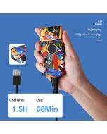 Electric shaver Kemei KM-RS7098 youth graffiti USB rechargeable portable reciprocating shaver electric