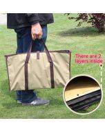 Outdoor portable storage bag organization bag folding net table chopping board bamboo board storage bag canvas bag tote bag thickening